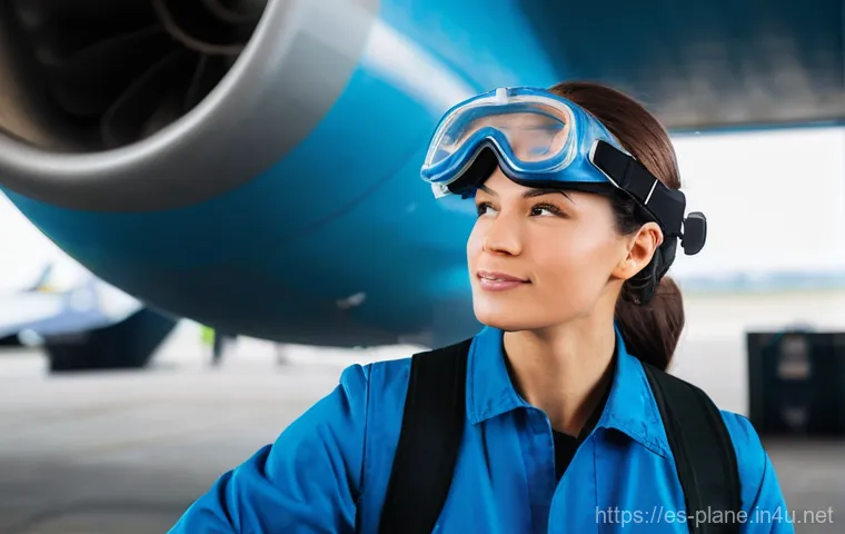 항공정비사의 체력 관리 팁 - **Prompt 2: Ergonomic Work and Tool Usage**
"A highly skilled aircraft mechanic, gender neutral,... 항공정비사의 체력 관리 팁 - **Prompt 2: Ergonomic Work and Tool Usage**
"A highly skilled aircraft mechanic, gender neutral,...