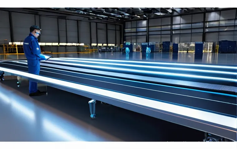 항공정비사와 기체 손상 복구 - **Prompt:** Inside a specialized, clean-room repair bay of an advanced aircraft maintenance facility... 항공정비사와 기체 손상 복구 - **Prompt:** Inside a specialized, clean-room repair bay of an advanced aircraft maintenance facility...