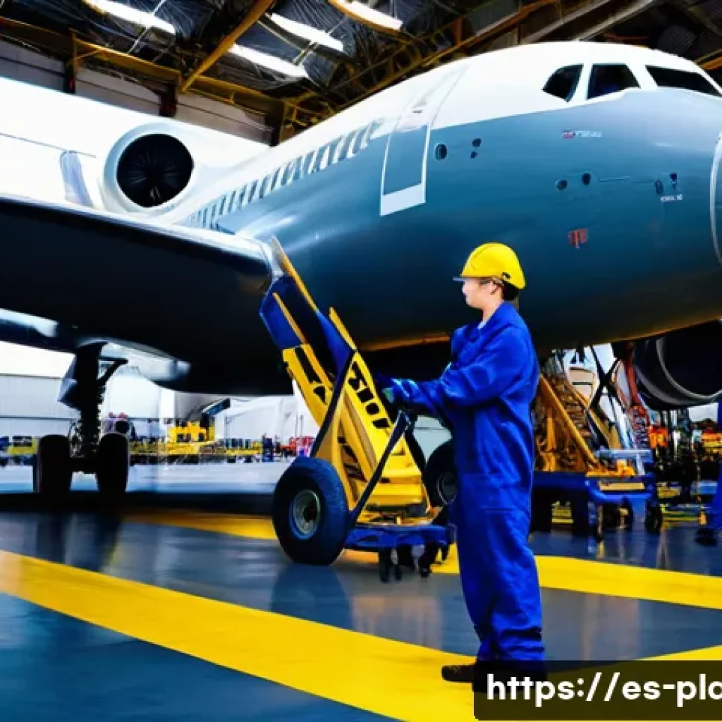 항공정비사 인턴십 경험 공유 - **Prompt 1: First Day in the Hangar**
A young, determined aviation maintenance intern, dressed i...